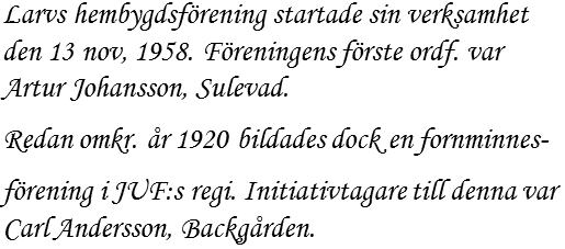 Larvs hembygdsförening förstasida text_1 515x227